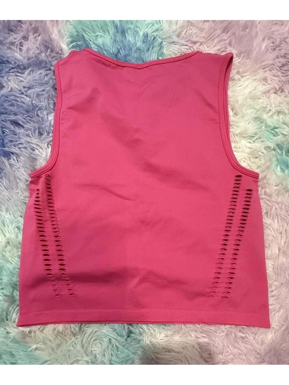 Pink Cropped Tank - Picture 2 of 3